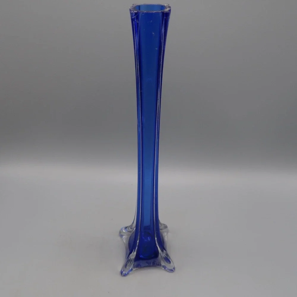 Cobalt Blue Eiffel Tower Bud Vase 12